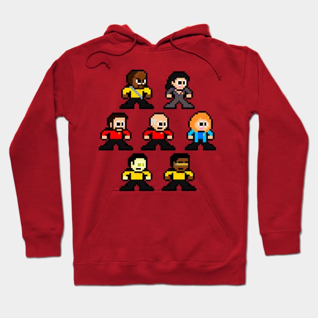 8-bit Star Trek: The Next Generation Hoodie by 8-BitHero